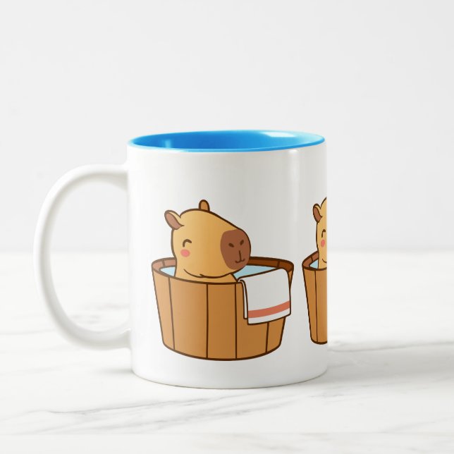 Relaxing Capybara Mug | Chill Vibes Animal Coffee  (Left)