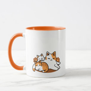 Relaxing Cat Art - 'Laze Furr Days' for Cat Lovers Mug
