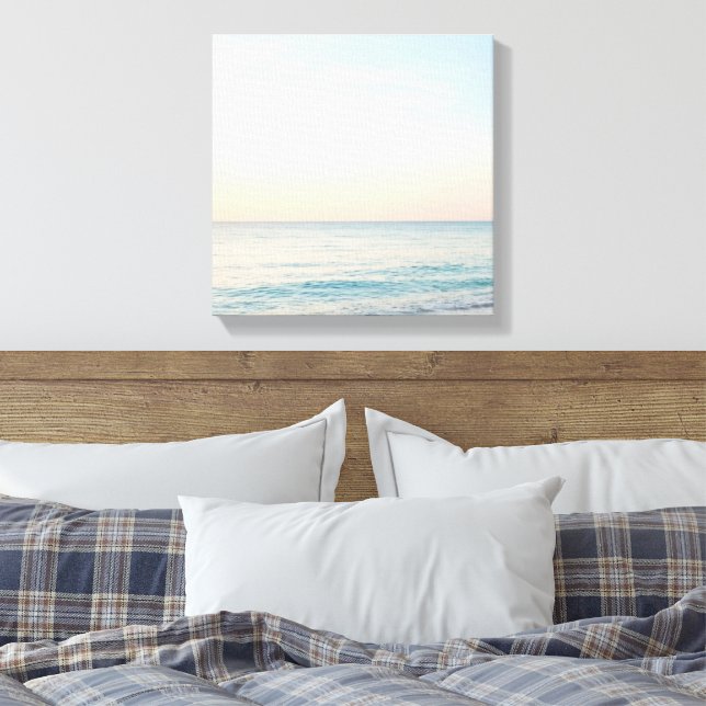 Relaxing Cosy Beach Canvas Print (Insitu(Bedroom))