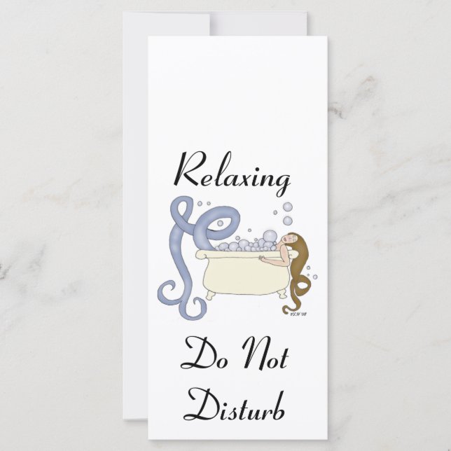 Relaxing Do Not Disturb ImagineMermaid.com Promo (Front)