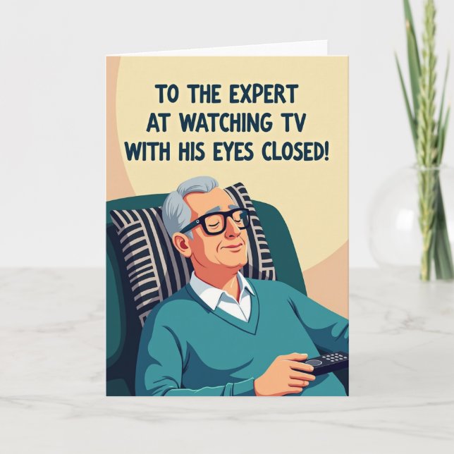 Relaxing Fathers Day Scene Card (Front)