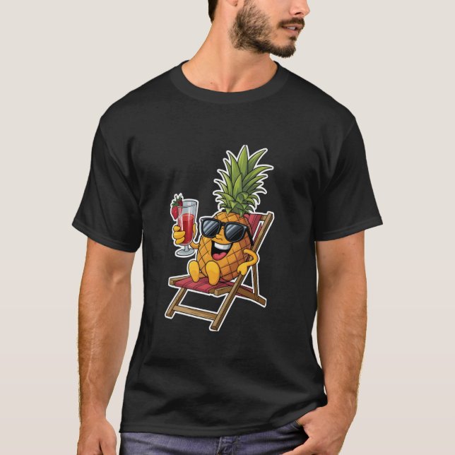Relaxing Fruits Pineapple T-Shirt (Front)
