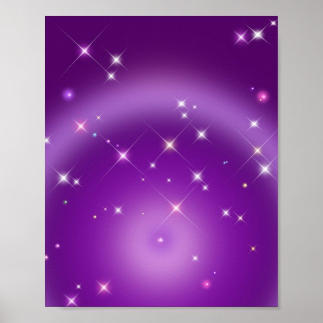 Relaxing Gradient Aura Purple Poster (Front)