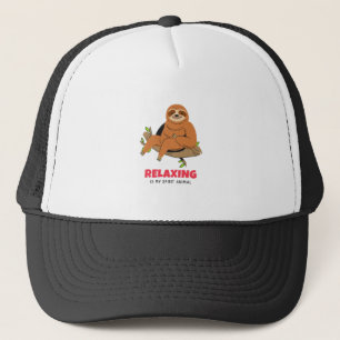 Relaxing Is My Spirit Animal Trucker Hat