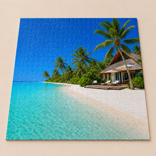 Relaxing Island Beach Jigsaw Puzzle