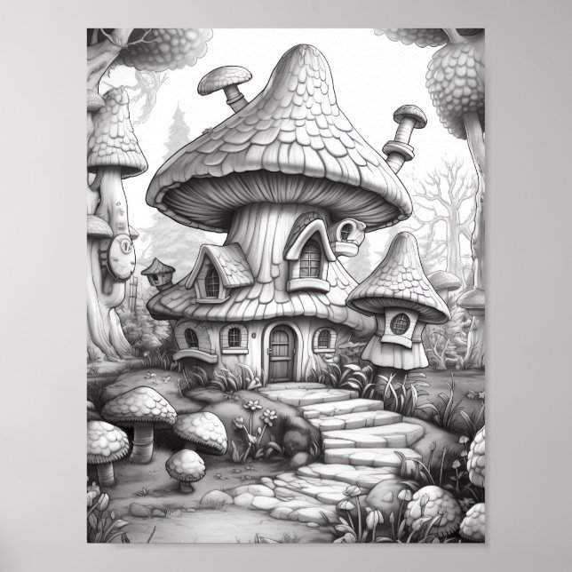 Relaxing Landscape Colouring Poster (Front)