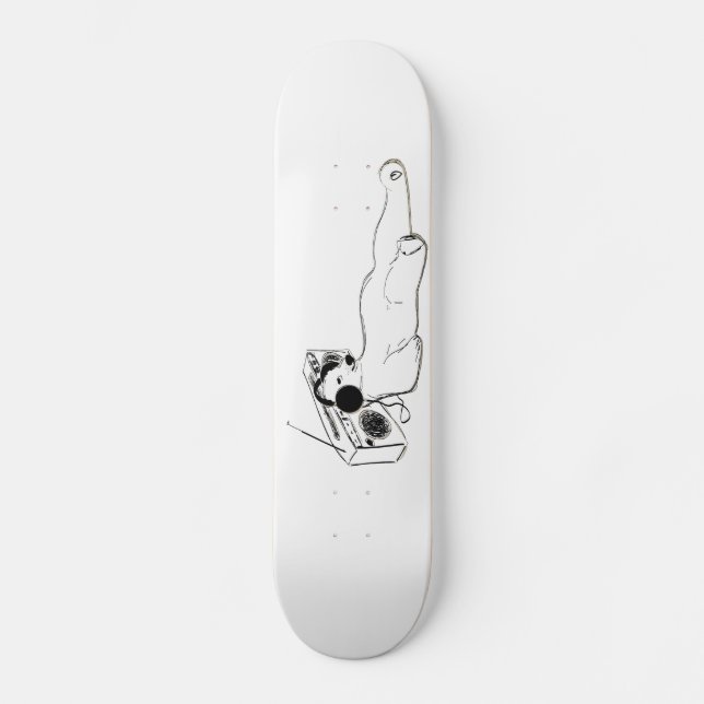 relaxing music polar bear skateboard (Front)