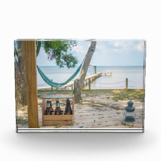 Relaxing on the beach  photo block