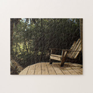 Relaxing on the Porch in the Woods on a Jigsaw Puzzle