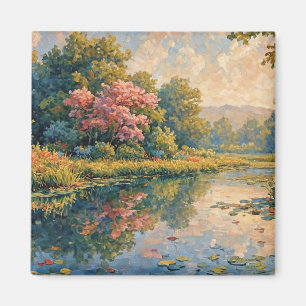 Relaxing painting magnet