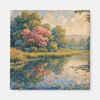 Relaxing painting magnet