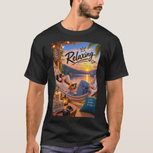 Relaxing – Peaceful Good Vibes Typography Design T-Shirt