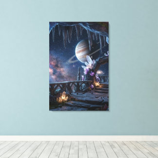 Relaxing Planet Space canvas  Print