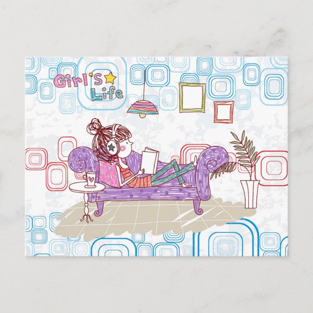 Relaxing Postcard (Front)