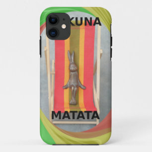 Relaxing Rabbit Hakuna Matata Vector Artwork Case-Mate iPhone Case