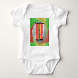 Relaxing Rabbit Vector Artwork Print Design Baby Bodysuit