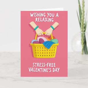 Relaxing Stress Free Valentines Day Card
