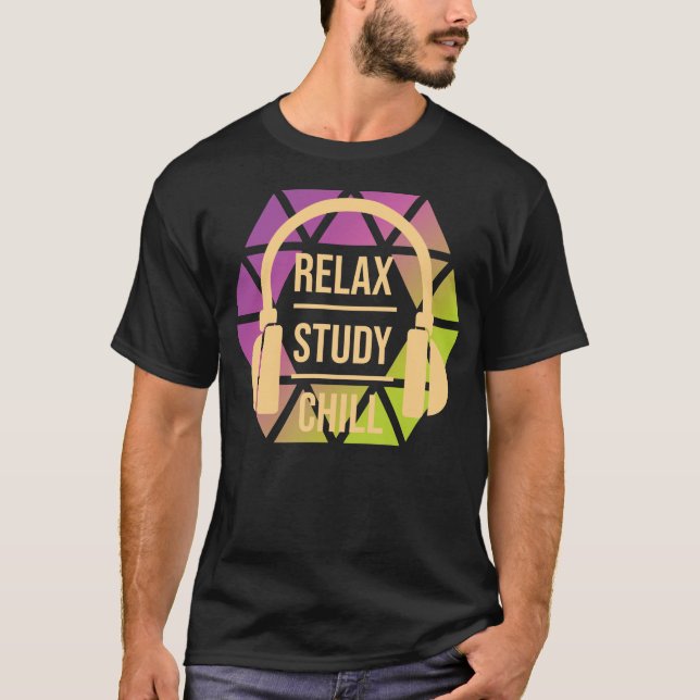 relaxing studying chilling T-Shirt (Front)