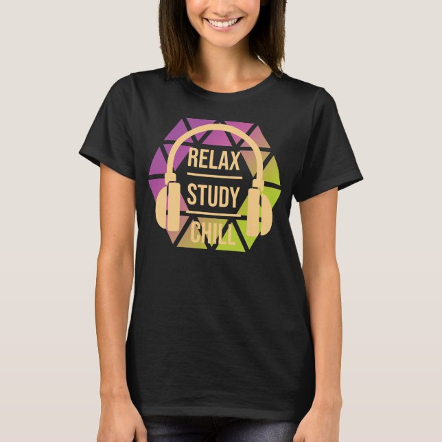 relaxing studying chilling T-Shirt (Front)