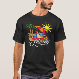 Relaxing Summer Sunbathing Beach Be More Chill Coo T-Shirt