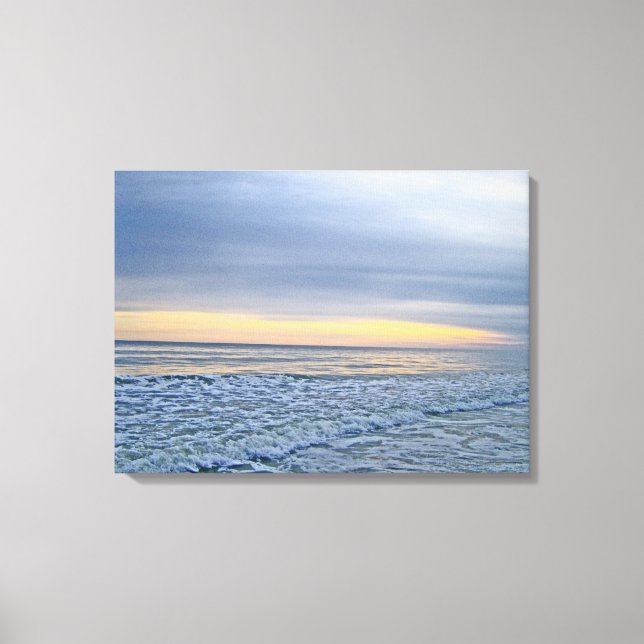 Relaxing Sunset by the Sea Canvas Print (Front)
