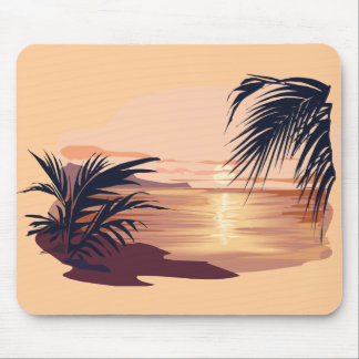 Relaxing sunset mouse pad