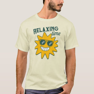 RELAXING time smiling sun with sunglasses T-Shirt