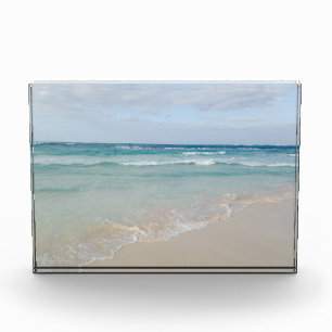 Relaxing Tropical Beach Ocean Scene Photo Block
