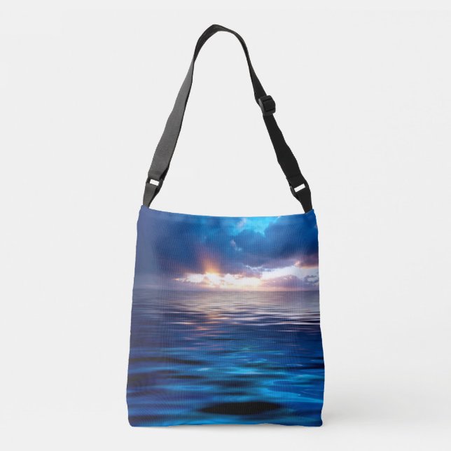 Relaxing View (sunset) Crossbody Bag (Back)