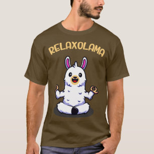 Relaxolama Funny Llama Meditation Alpaca Yoga T-Shirt