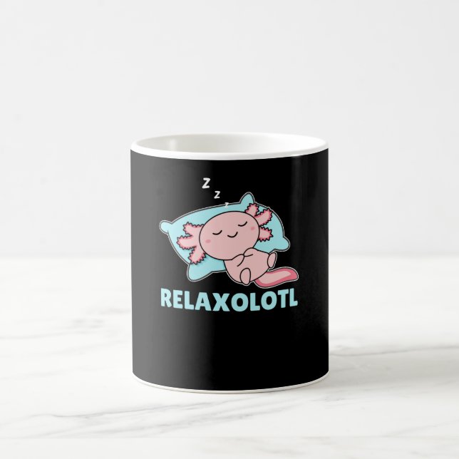 Relaxolotl Axolotl Lovers, Cute Animals Relax Coffee Mug (Center)