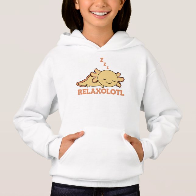 Relaxolotl Axolotl Lovers, Cute Animals Relax Hood (Front)