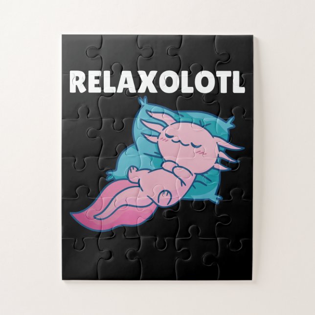 Relaxolotl Axolotl Lovers, Cute Animals Relax Jigs Jigsaw Puzzle (Vertical)