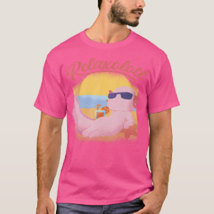 Relaxolotl Cute Axolotl Kawaii Mexican Salamander T-Shirt
