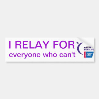 Relay for Life Bumper Sticker