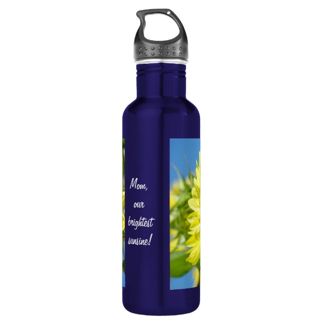 Relay for Life! custom Sunflowers Aluminium Water  710 Ml Water Bottle (Back)