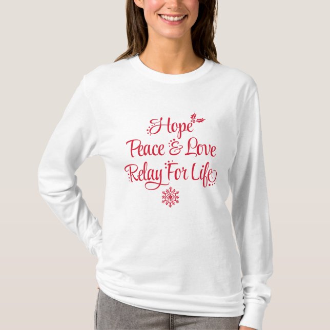 Relay For Life Holiday Theme Shirt (Front)