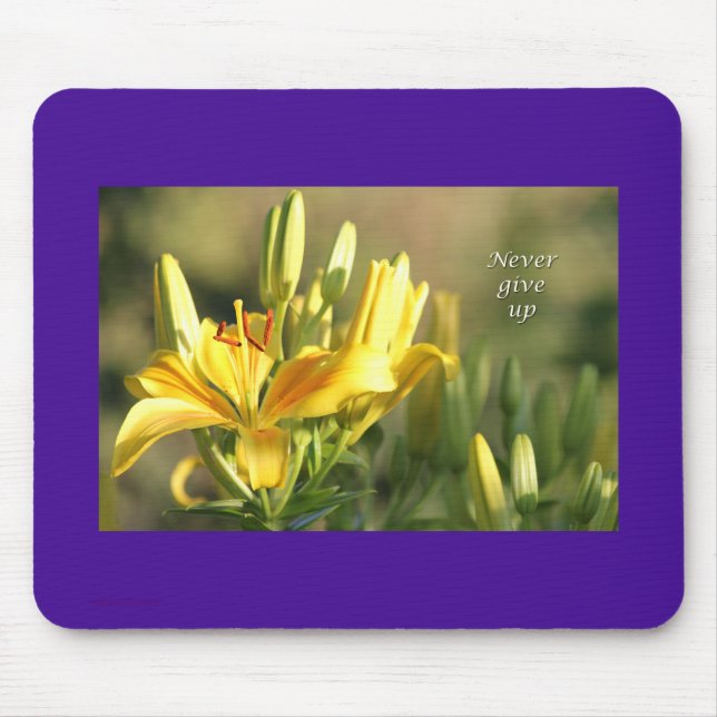 Relay For Life-Never Give Up Gifts-Cancer Survivor Mouse Pad (Front)