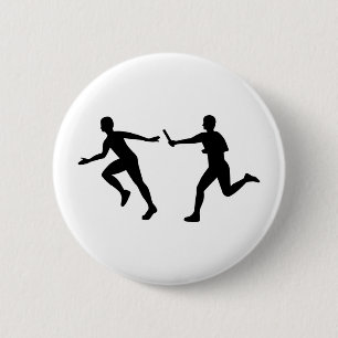 Relay race 6 cm round badge