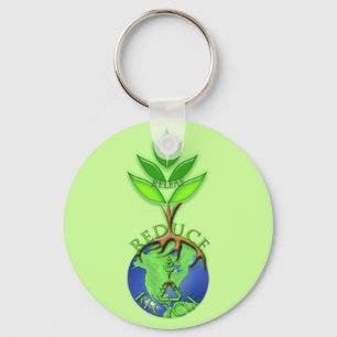 Releaf Reduce Recycle Key Ring