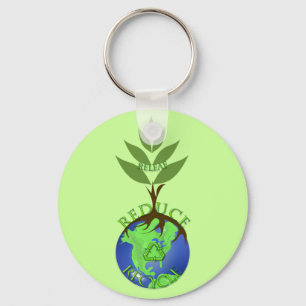Releaf Reduce Recycle Key Ring