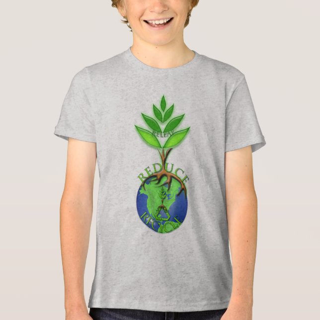Releaf Reduce Recycle Tri-Blend Shirt (Front)