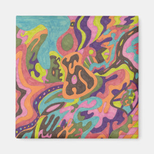"Release" abstract fridge art Magnet