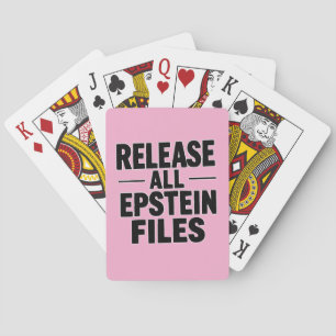 Release All Epstein Files Playing Cards