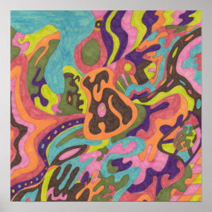 "Release" Original Abstract Poster