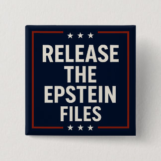 Release the Epstein Files 15 Cm Square Badge