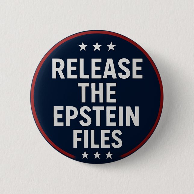 Release the Epstein Files 6 Cm Round Badge (Front)