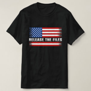 Release The Files USA American Flag Vintage T-Shirt