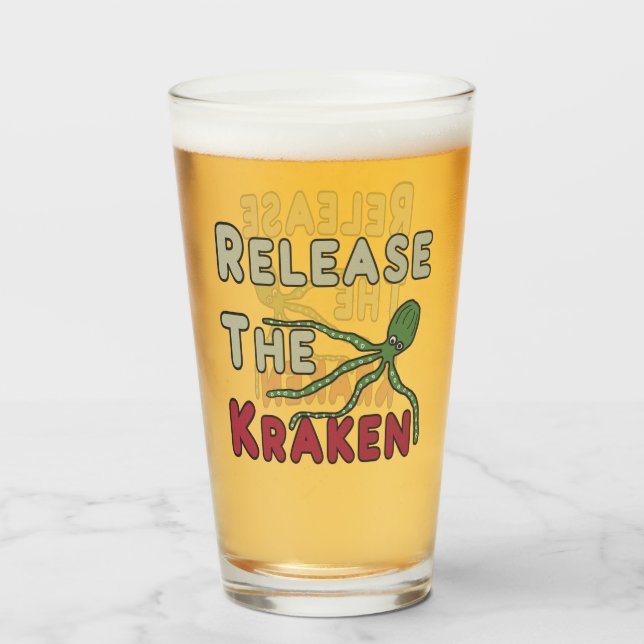 Release The Kraken Glass (Front Filled)