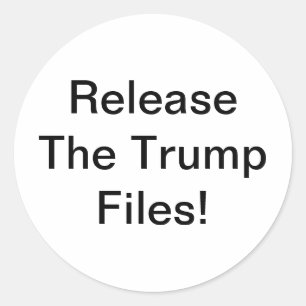 Release Trump Files Jeff Hankamer Artjunkhaus Love Classic Round Sticker